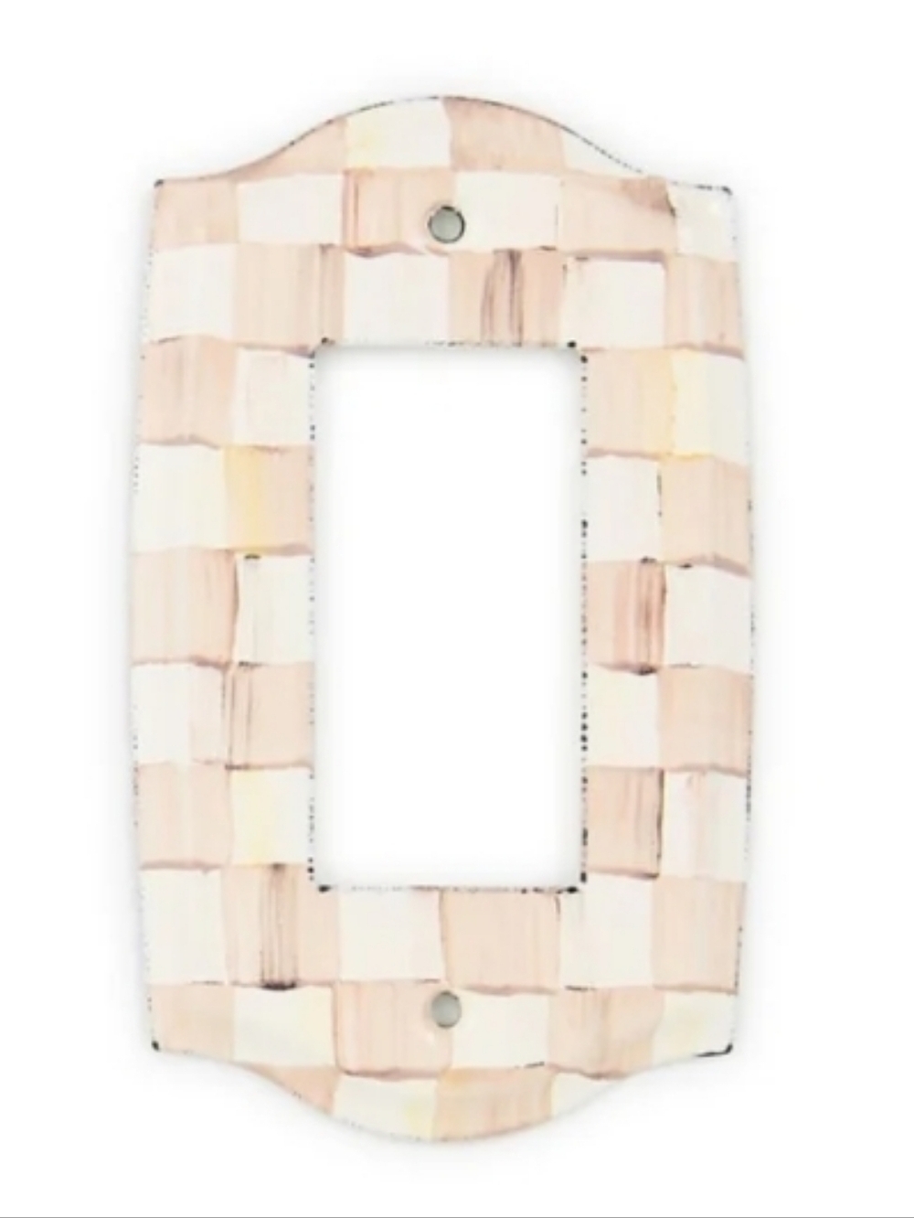 ❤️BUY 2 GET 1 FREE DEAL  3 MacKenzie-Childs Mocha Check Switch Plates